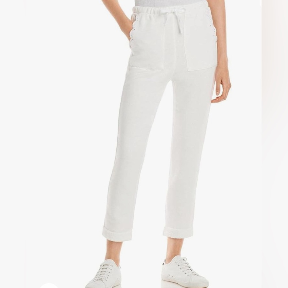 Women's White Cropped Pants